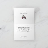 Motorfiets foto bruiloft dank u kaart (Binnen)