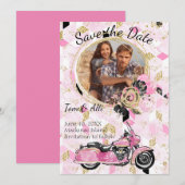 Motorfiets Foto's opslaan Datum Save The Date (Voorkant / Achterkant)