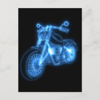 Motorfiets futuristisch ontwerp voor print briefkaart