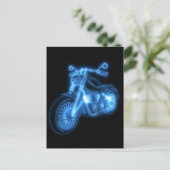 Motorfiets futuristisch ontwerp voor print briefkaart (Staand voorkant)