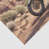  motorfiets geparkeerd in de Grand Canyon #2 Tissuepapier (Detail)