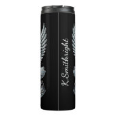 Motorfiets Gevleugeld Embleem Quote Thermosbeker (Achterkant)