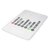 Motorfiets Gezegde Motocross Badmat (Gekanteld)