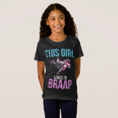 Motorfiets Girls Dirt Bike Women Motocross Braap T-shirt (Voorkant volledig)