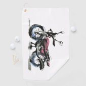 Motorfiets Golfhanddoek (Insitu)