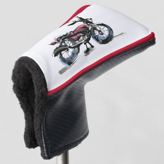 Motorfiets Golfheadcover (3/4 voorkant)