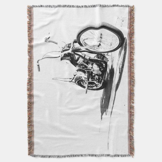 Motorfiets gooien deken (Voorkant Verticaal)