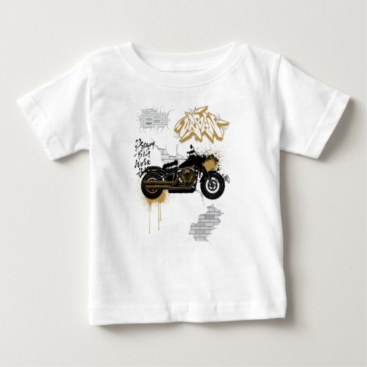 Motorfiets goud  (Voorkant)
