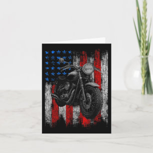 Motorfiets Graphic Mannen Biker Amerikaanse Vlag Kaart
