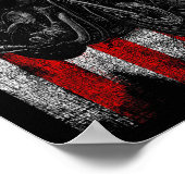 Motorfiets Graphic Mannen Biker Amerikaanse Vlag Poster (Hoek)