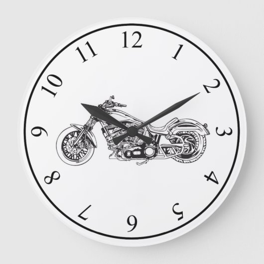 Motorfiets Grote Klok (Voorkant)