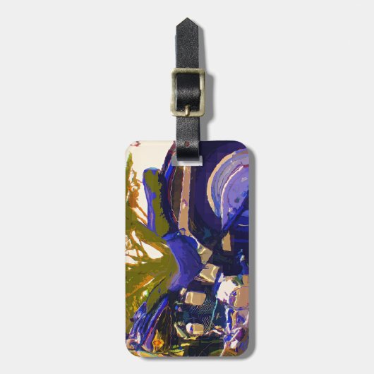 Motorfiets Harley-FatBoy-1998 Bagagelabel (Voorkant verticaal)