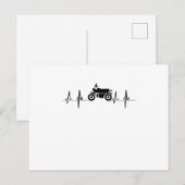 Motorfiets hartslag Biker Gif Briefkaart (Voorkant / Achterkant)