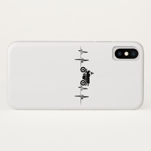 Motorfiets hartslag Biker Gif Case-Mate iPhone Case (Achterkant (horizontaal))