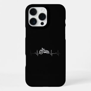 Motorfiets Hartslag T-shirt - Ik hou van mijn moto iPhone 16 Pro Max Hoesje