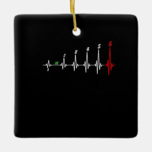 Motorfiets Heartbeat Speed Fiets Motorcross Keramisch Ornament