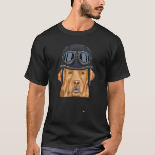 motorfiets Helmet Golden Retriever T-shirt