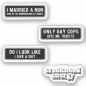 Motorfiets Helmet I Sticker (Voorkant)