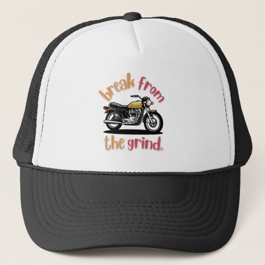 Motorfiets Hoed Trucker Pet (Voorkant)