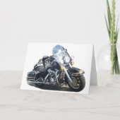 Motorfiets Hog Dog Born To Ride Russell Terrier Kaart (Voorkant)