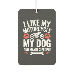 Motorfiets Hond Sarcasme Citaat Hond Humor Luchtverfrisser