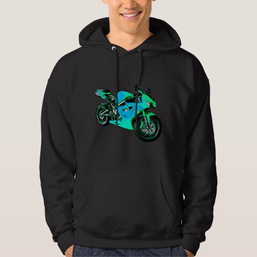 Motorfiets Hoodie (Voorkant)