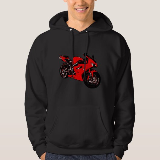 Motorfiets Hoodie (Voorkant)