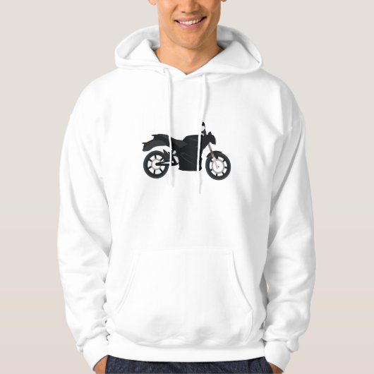 Motorfiets Hoodie (Voorkant)