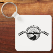 Motorfiets Horizon Avontuur Sleutelhanger (Voorkant)