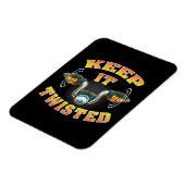 Motorfiets houdt het verdraaid magneet (Linkerzijde)