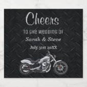 Motorfiets Huwelijk Cheers Bier Label Bier Etiket (Enkel label)