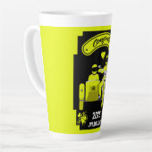 Motorfiets Huwelijkscadeaus voor koppel Latte Mok (Linkerhoek)