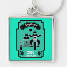 Motorfiets Huwelijkscadeaus voor koppel Sleutelhanger