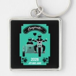 Motorfiets Huwelijkscadeaus voor koppel Sleutelhanger