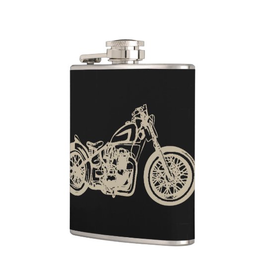  Motorfiets Illustratie Heupfles (Links)