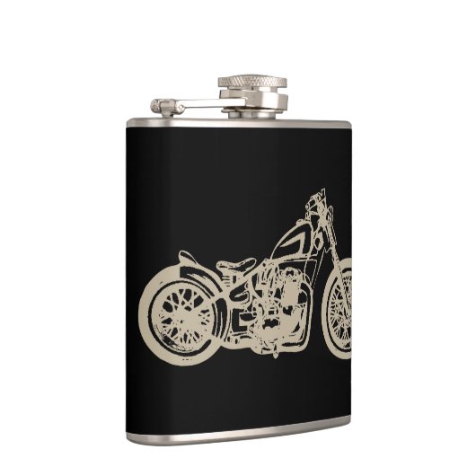 Motorfiets Illustratie Heupfles (Rechts)