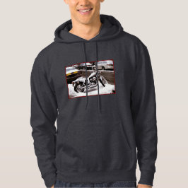 'Motorfiets in de winter' Volwassenen overhemd Hoodie