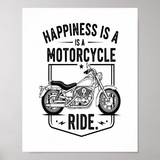 Motorfiets in Desert Cactus Westerne Set (2) Poster (Voorkant)