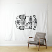 Motorfiets in Desert Cactus Westerne Set (2) Wandkleed (In Situ (horizontaal))