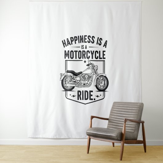 Motorfiets in Desert Cactus Westerne Set (2) Wandkleed (In situ)