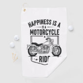 Motorfiets in Desert Cactus Westerne Set (3) Golfhanddoek (Insitu)