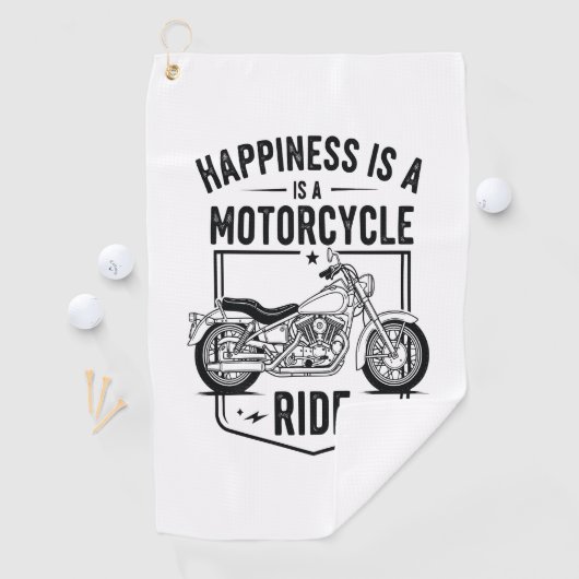 Motorfiets in Desert Cactus Westerne Set (3) Golfhanddoek (Insitu)