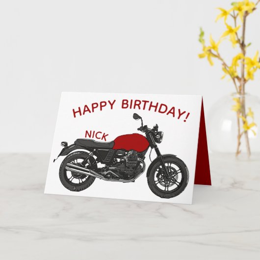 Motorfiets Kaart (Gele Bloem)