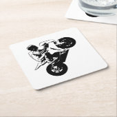 Motorfiets Kartonnen Onderzetters (Schuin)