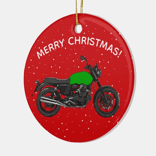Motorfiets Keramisch Ornament (Links)