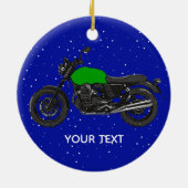 Motorfiets Keramisch Ornament (Achterkant)