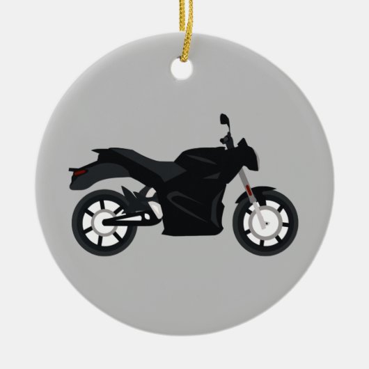 Motorfiets Keramisch Ornament (Voorkant)