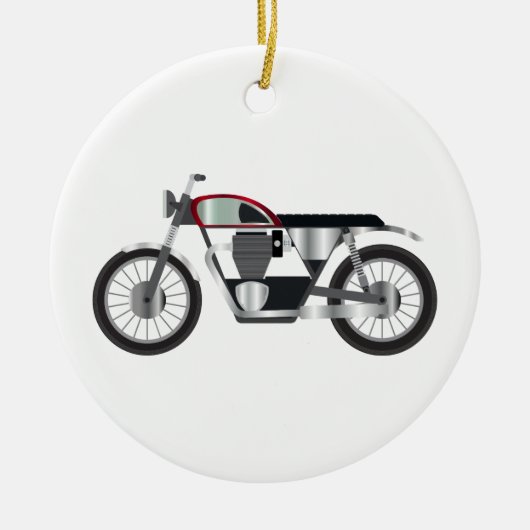 Motorfiets Keramisch Ornament (Voorkant)