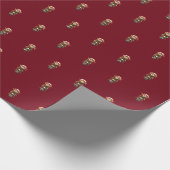 Motorfiets Kerst Elf Wrapping Paper Cadeaupapier (Hoek)