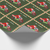 Motorfiets Kerstcadeau Cadeaupapier (Hoek)